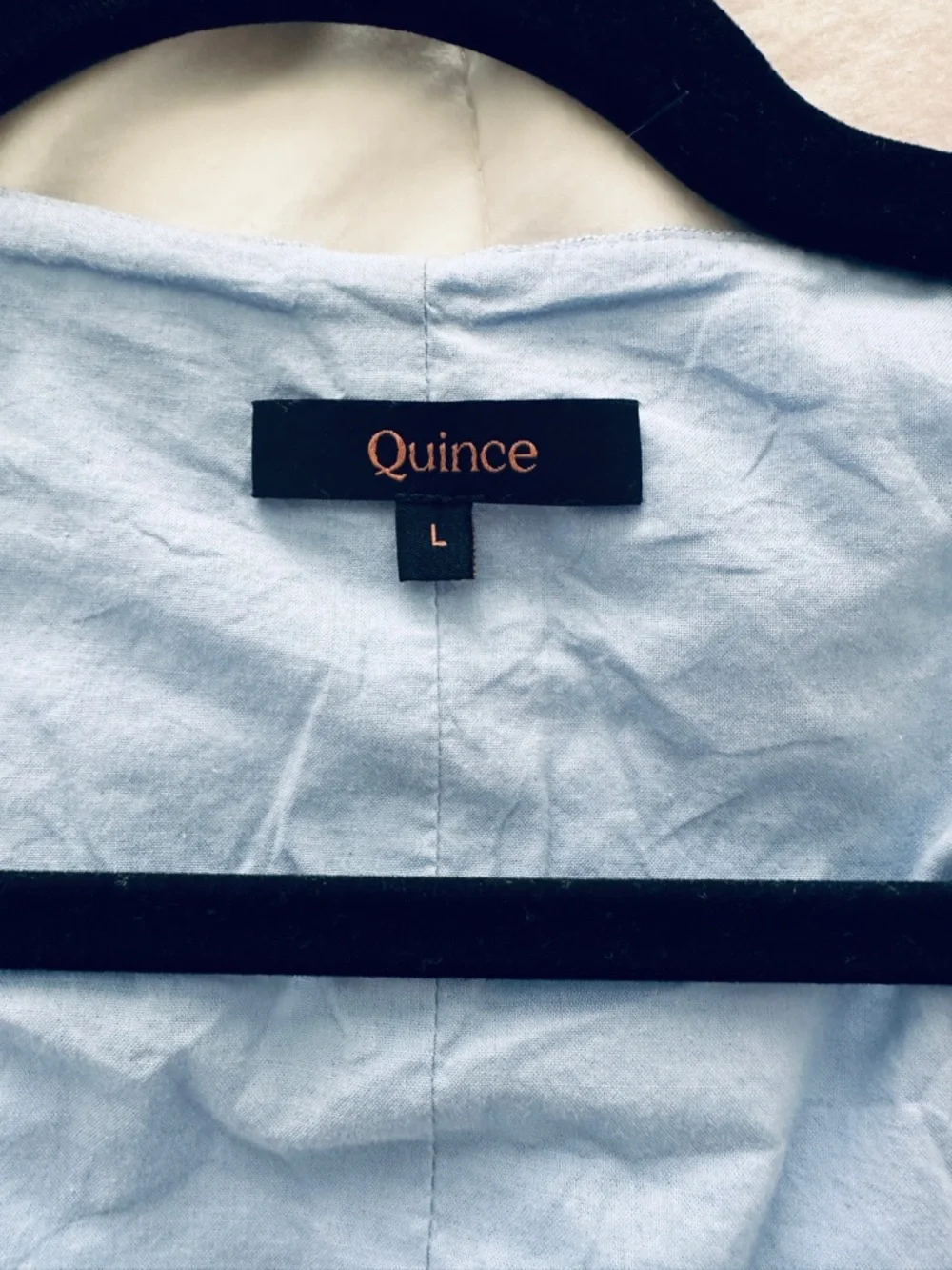 QUINCE 100% EUROPEAN LINEN VEST IN FRENCH BLUE SIZE LARGE - Picture 6 of 7